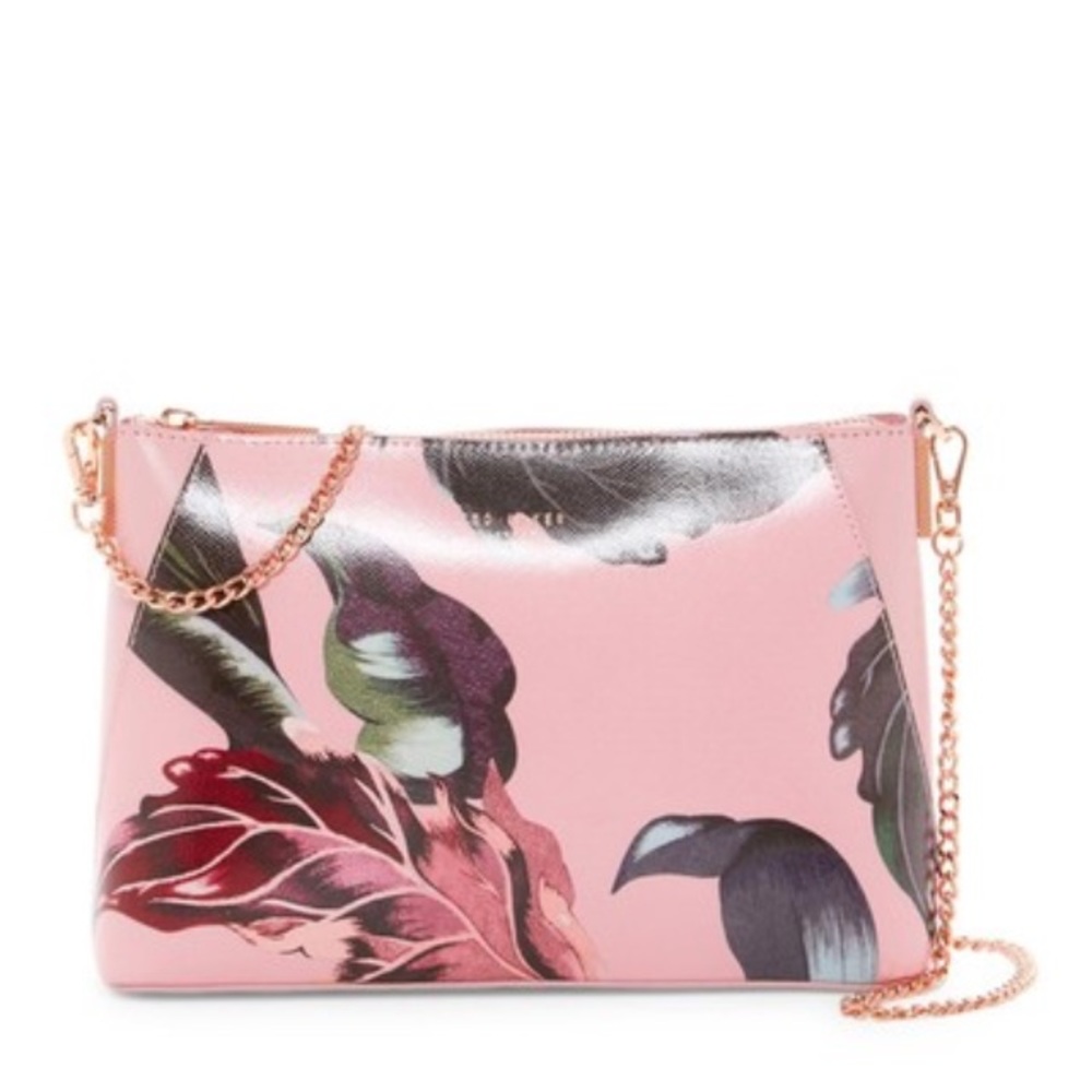 Ted Baker Julisa Eden Leather Pink Cross-Body Bag